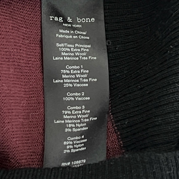 NEW Rag & Bone Charley Red Colorblock Sweater – Worn on Queen Sugar & Betty - Picture 11 of 11